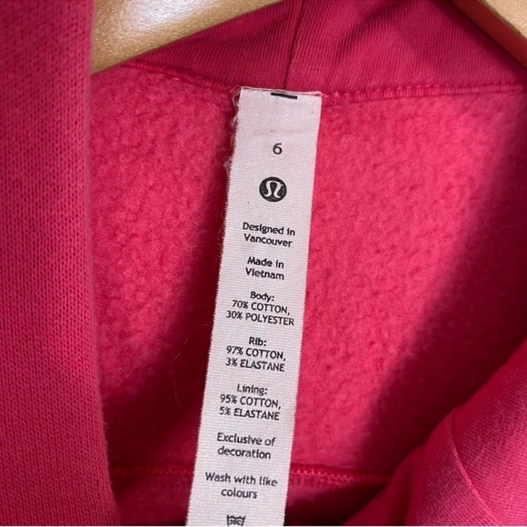 Lululemon Athletica Vibrant Pink Hoodie - Picture 5 of 6
